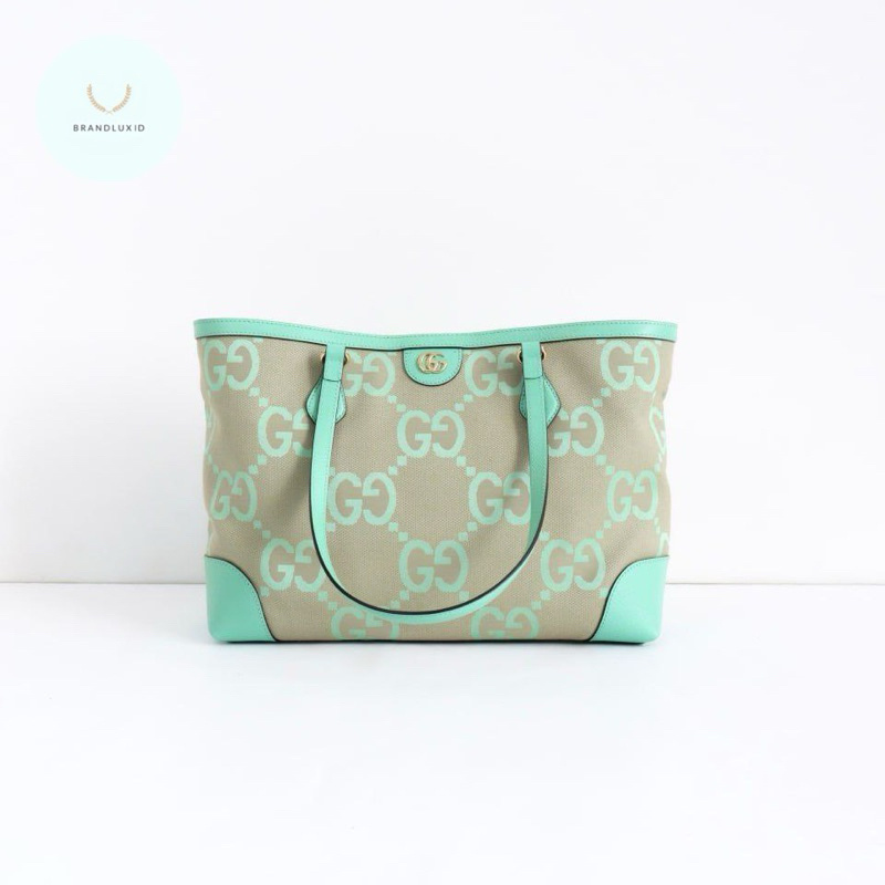 Gucci Ophidia GG Medium Tote Bag Green