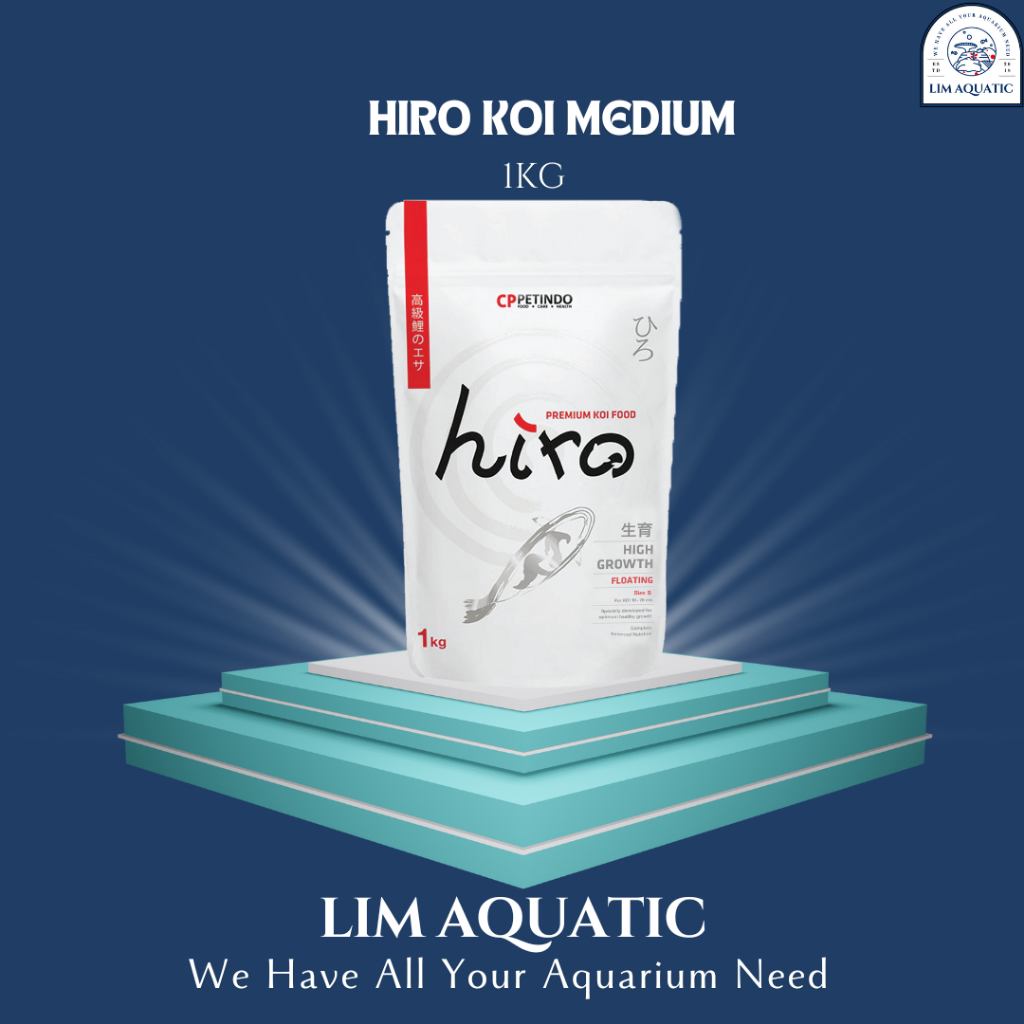 HIRO KOI MEDIUM 1 KG / PAKAN IKAN KOI / PELET HIRO / PELET KOI
