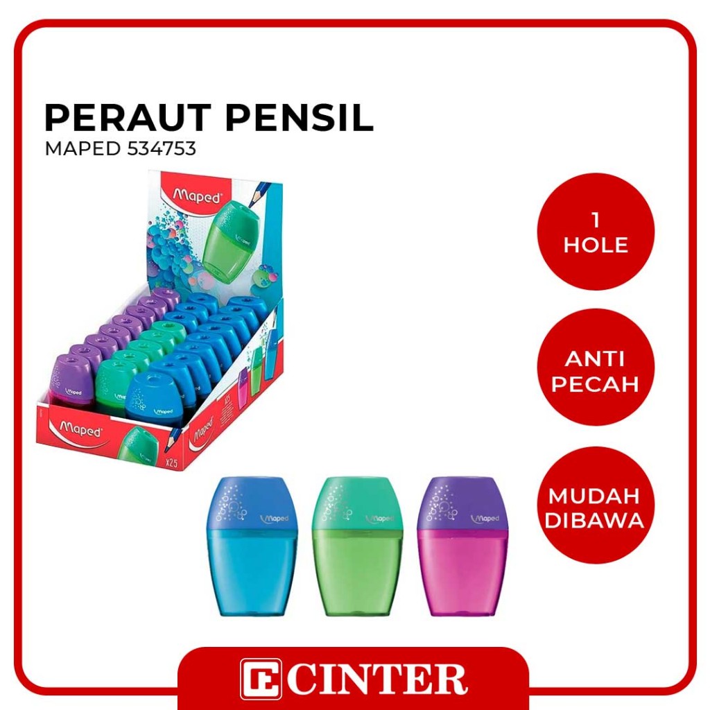 

MAPED - PERUNCING / RAUTAN / SHARPENER SHAKER 1 HOLE 534753