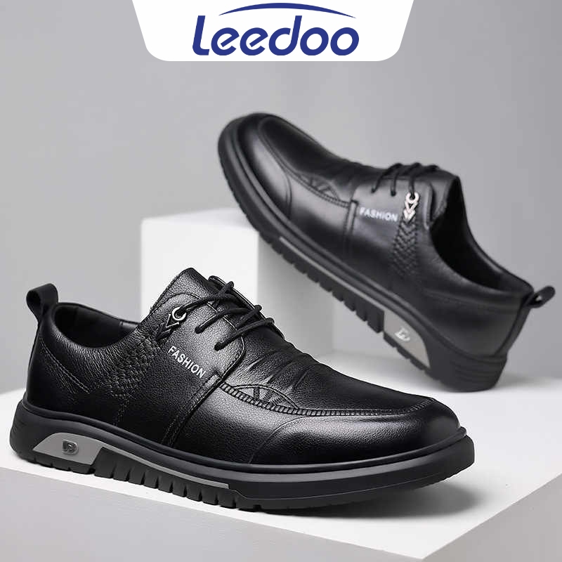 TRENDING SEKARANG Leedoo Sepatu Pria Casual Sepatu Formal Sepatu Pantofel Cowok Sepatu Kulit Kerja