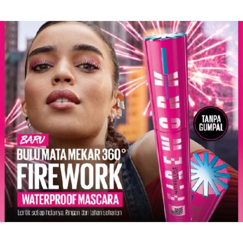 [100% ORI] Maskara FireWork Maybelline