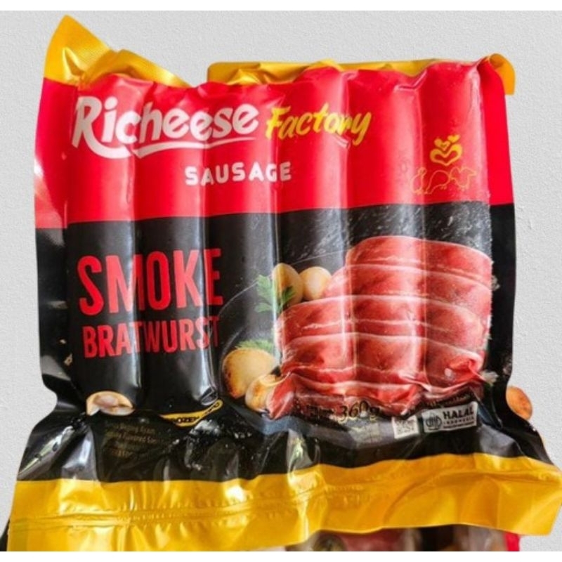 

Richeese Sosis Bratwurst Smoke 360gr