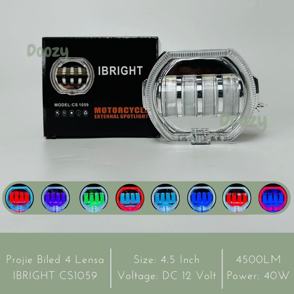 IBRIGHT CS1059 Projie Biled 4 Lensa 8D Ukuran 4.5 Inch
