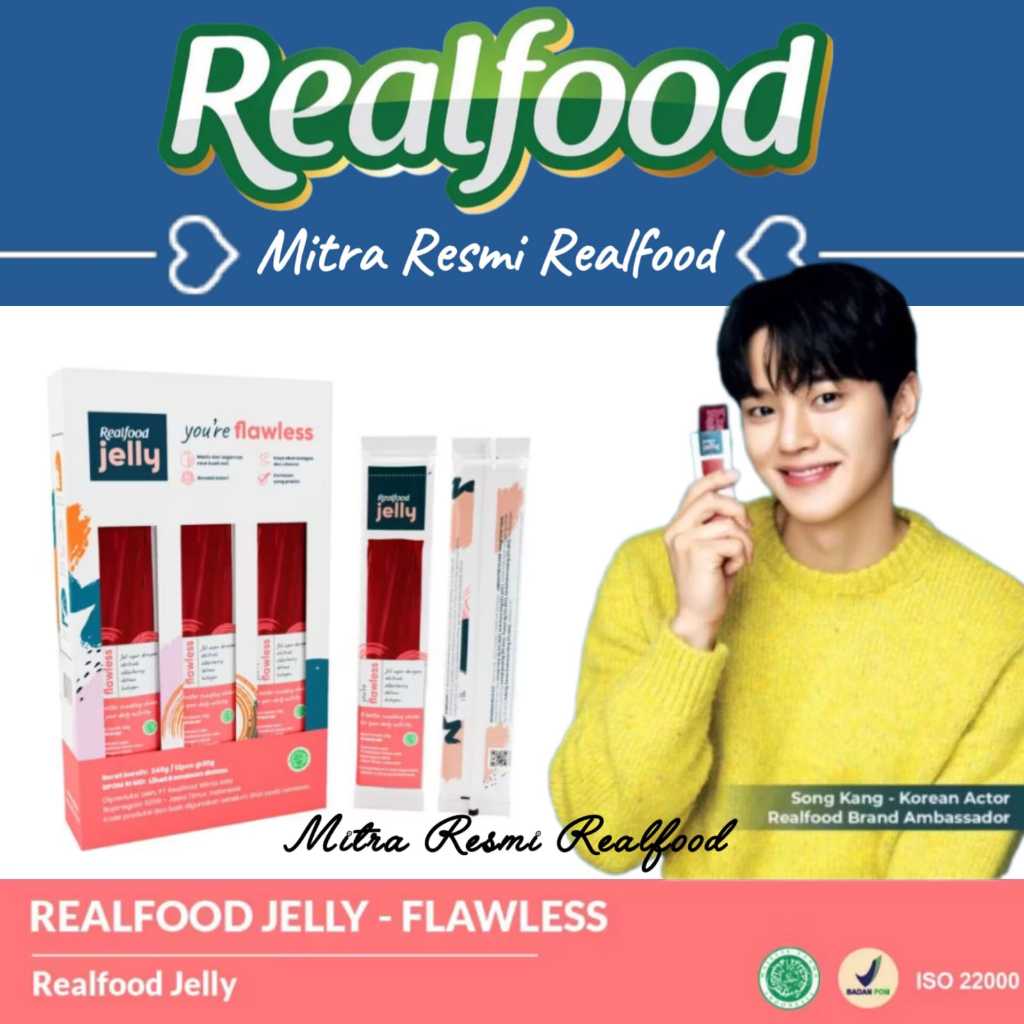 

Realfood Jelly Flawless Kolagen 12 Sct ( Jelly Kandungan Buah & Sarang Burung Walet ) MRR