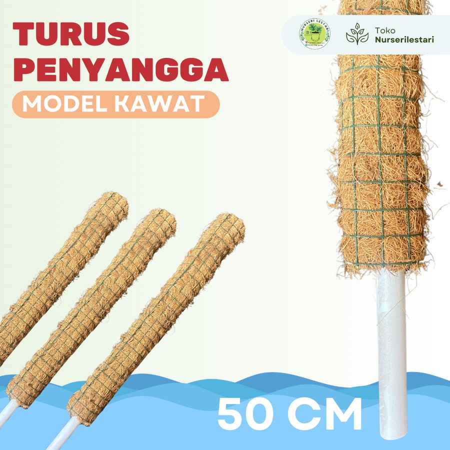 Turus Penyangga Rambatan Lilit Tanaman - Model Kawat 50 Cm