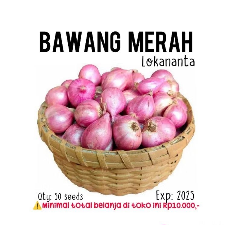 50 biji - Benih bawang merah lokananta