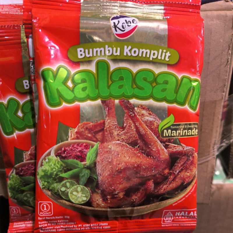 

1 Renceng Kobe Kalasan Bumbu Komplit isi 12 Sachet x 35 Gram