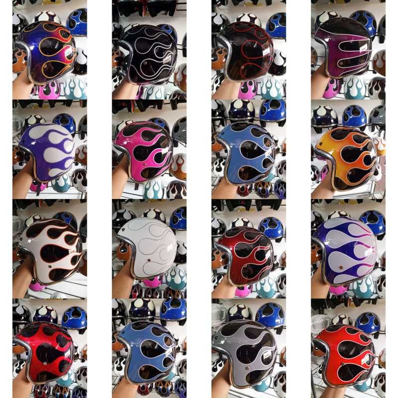 Helm Retro Custom Api / Flame