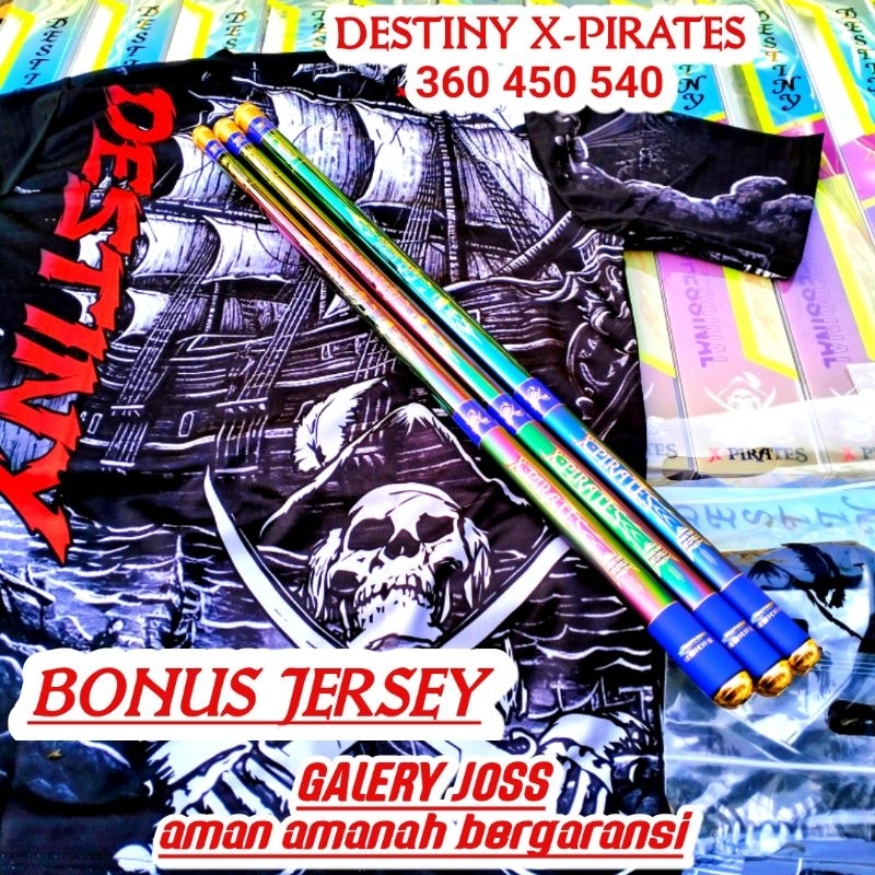 Joran tegek DESTINY ALEXANDRIA 360 450 540  X-PIRATES  original bonus Jersey