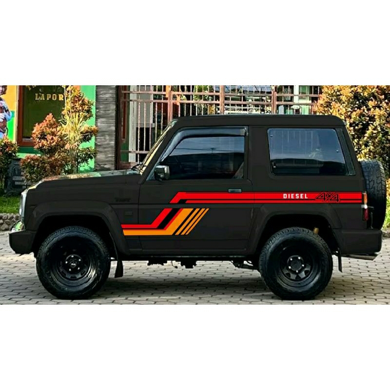 DECAL STICKER MOBIL TAFT GT 4x4 LIS GARIS