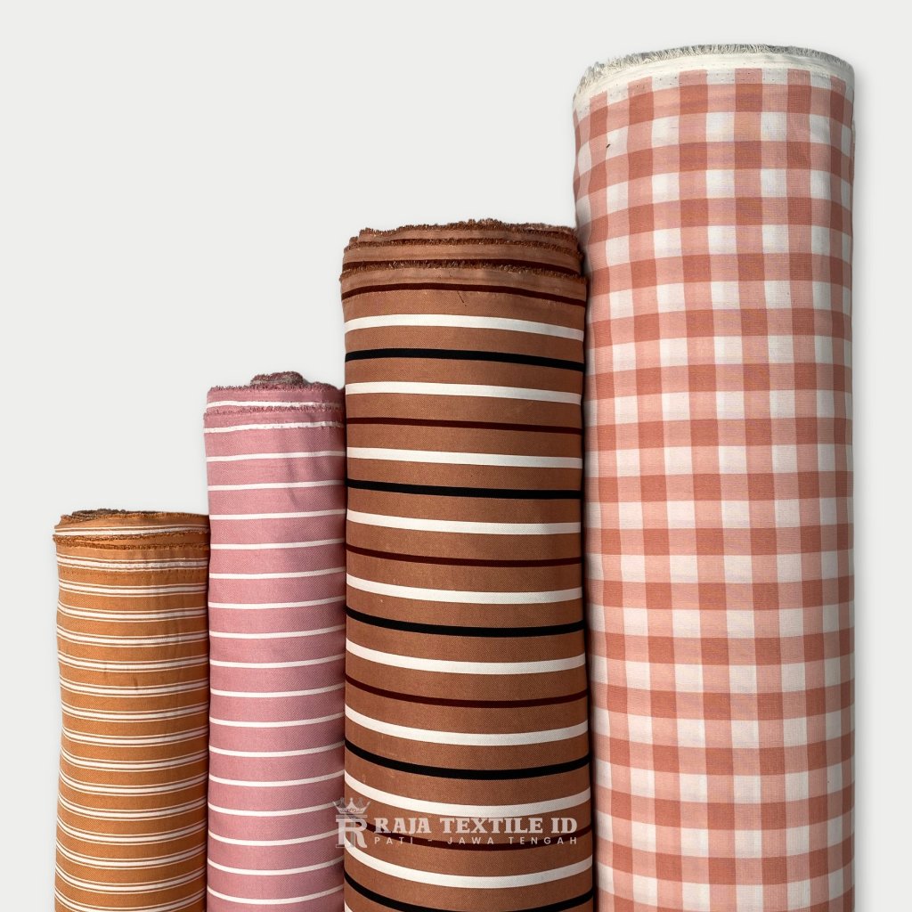 Kain Shakila Shakilla Syakila Sakila Monalisa Motif Kotak & Salur Stretch