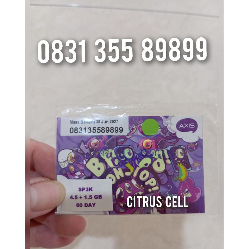 Kartu Perdana Indosat 4G 5G 12 Digit Nomor Cantik 0831 355 89899 Free Kuota Utama 6 GB