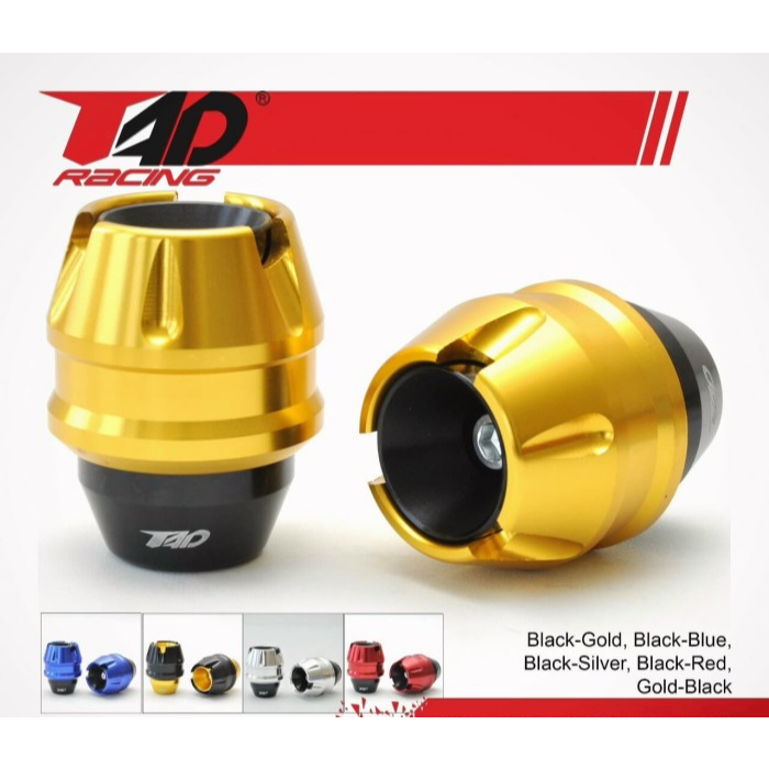 ORIGINAL FULL CNC TAD Jalu as roda depan jumbo UNIVERSAL motor buah naga semua Hitam, Silver, Gold, 