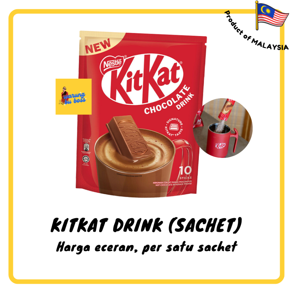 

KitKat Chocolate Drink KitKat Hot Chocolate Import Nestle Kit Kat Chocolate Susu Coklat Minuman