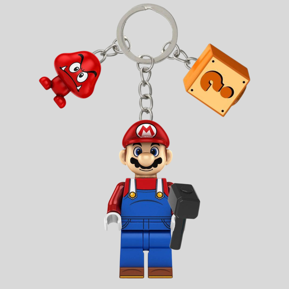 Mario Bros LEGO Keychain | Gantungan Kunci LEGO Mario Bros | Mario Bros Series