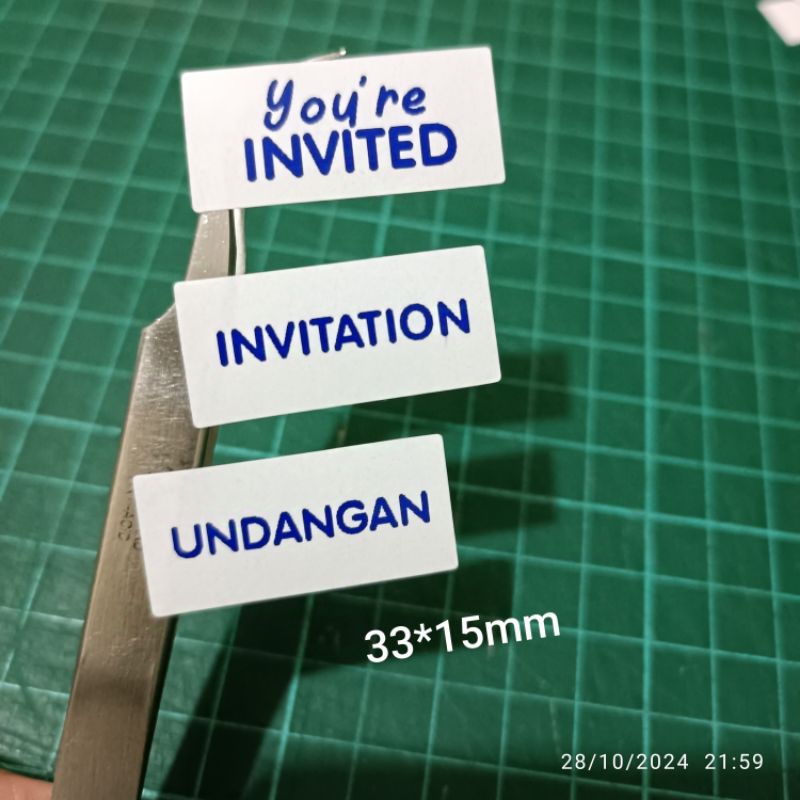 

Sticker Undangan Invitation VIP VVIP You are invited reservation rsvp Door prize