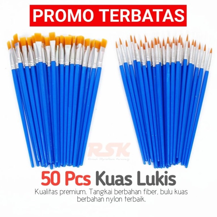 

Spesial Price 5 Pcs Kuas Flat Round Kuas Lukis Paint By Number Kuas Lukis Sterofoam Kuas Cat Air Koas Acrylic Kuas Nylon Import