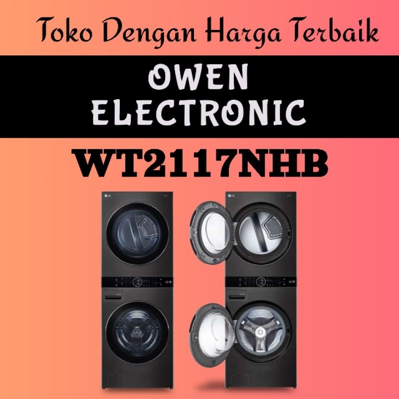 LG MESIN CUCI WASHER AND DRYERS 21 KG WASHTOWER WT2117NHB