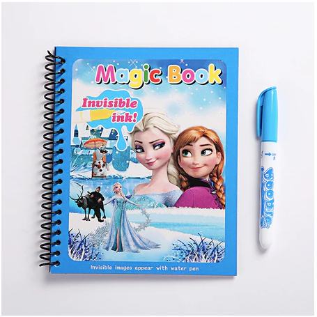 

WD Magic Water Book Buku Gambar Mewarnai Ajaib Magic Water Pen Buku Warna Mainan Edukasi Anak Coloring Books