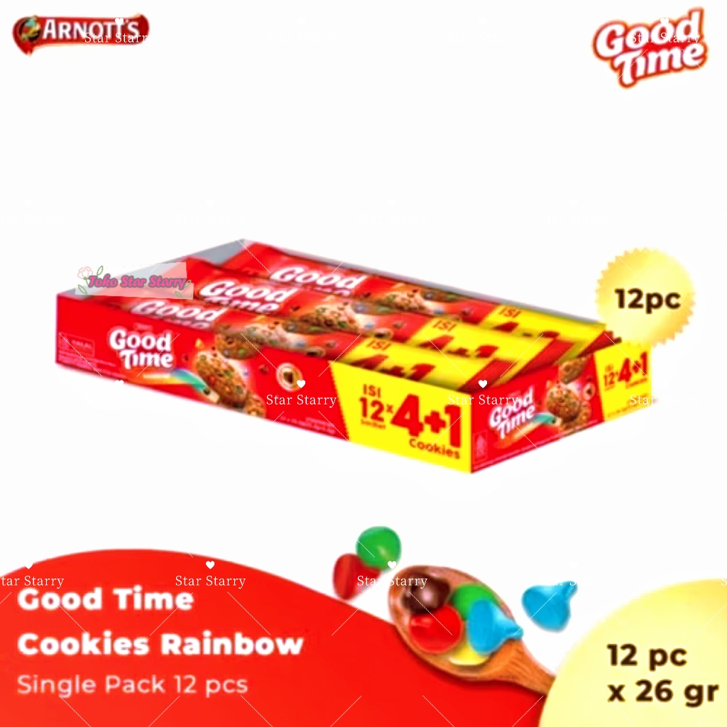 

[Per Pack] Good Time Cookies Double Choco Box 26,5 gr @12Bks (4+1) . 1Pack = 12 Bungkus Snack Viral Hala MUI BPOM Good Time Arnotts GoodTime