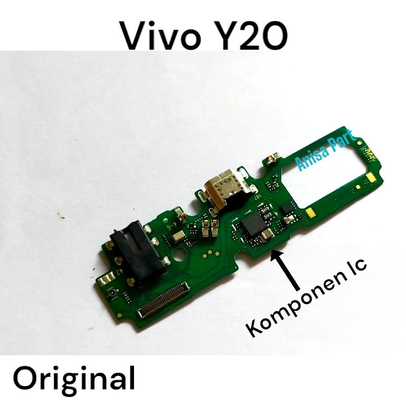 Connector Charger Vivo Y20 Original Full Komponen Ic Papan Board Charger Mic Vivo Y20