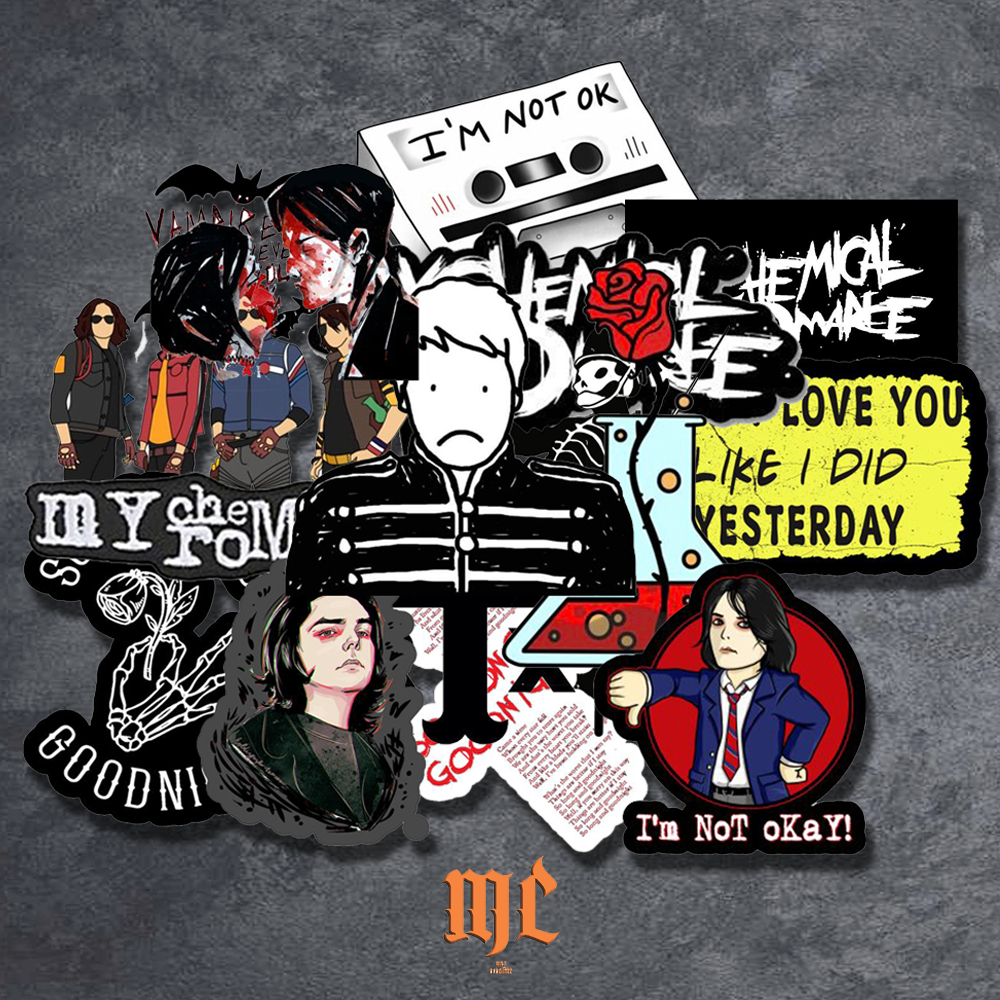 

Stiker Pack Band My Chemical Romance (MCR) Glossy Sticker My Chemical Romance (MCR) Helm Gitar Laptop