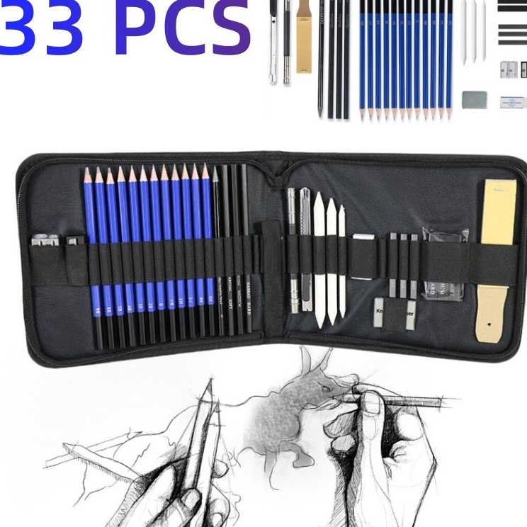 

Special Surprise Sketch Pensil Pisau Penghapus dan Pensil 33PCSet Sketch Pencil Pisau Penghapus dan Pensil Gambar untuk Keperluan Sekolah Pencil Drawing Set