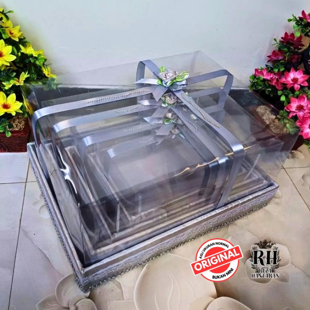 Box Mika Seserahan Satu Set Isi 4 Kotak Hantaran Ukuran S M L XL Full Hiasan Mudah Pemasangan