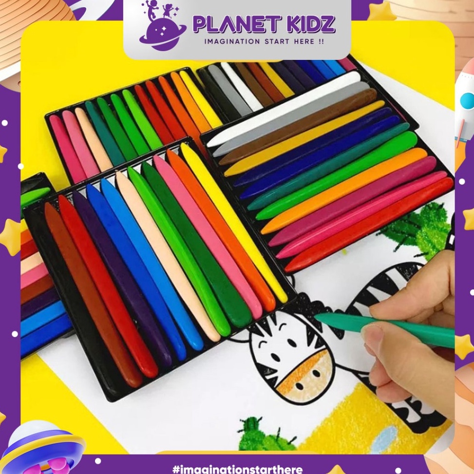 

Lebih Trend PLANETKIDZ FK6 Set Krayon Lengkap Anak Anti Air Tidak Nempel Lengket Kotor di Tangan Crayon Set Sekolah Plastik Non Toxic Magic 122436