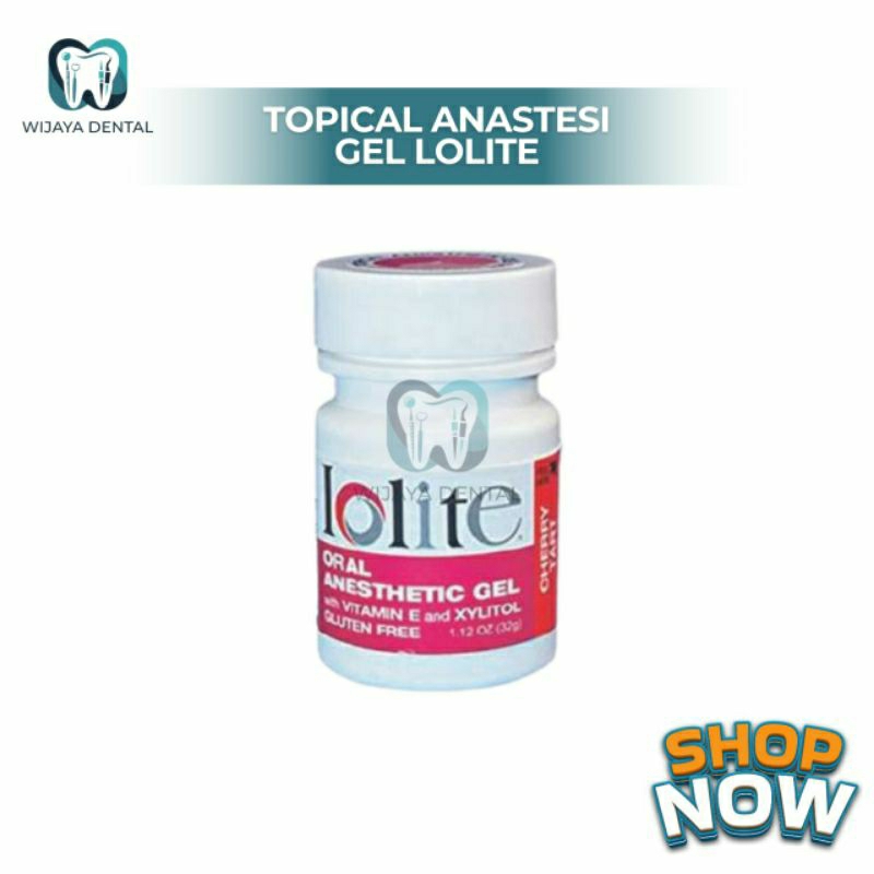 LOLITE GEL IOLIT DENTAL ANASTESI ANESTESI TOPIKAL ORAL ANESTHETIC TOPICAL  GEL / BIUS LOKAL