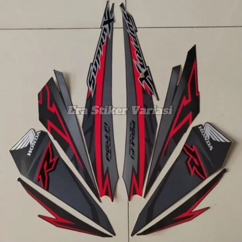 Striping motor/ Les Body Motor Supra X 125 Pelak/ R 2018