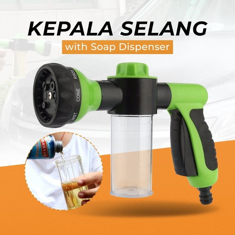 Semprotan Air Sabun Cuci Mobil Kepala Selang Semprotan Cuci Motor Mobil Dengan Wadah Sabun