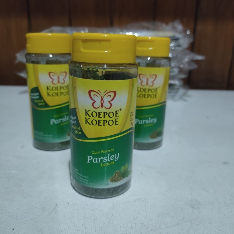 

koepoe koepoe daun parsley kering tabur 19 gram