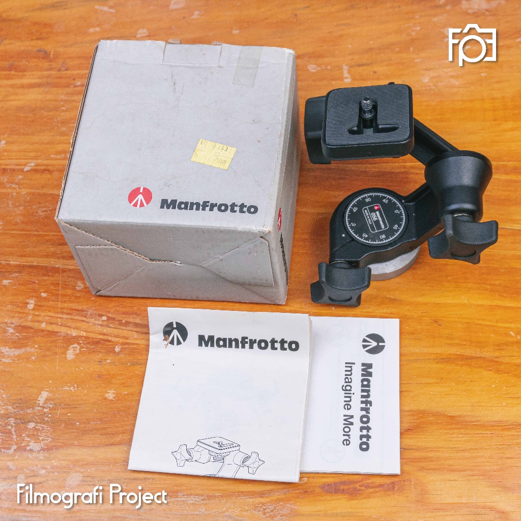 Manfrotto 056 Pan Tilt Head - 3D Ballhead Junior 3 Way Tripod Head