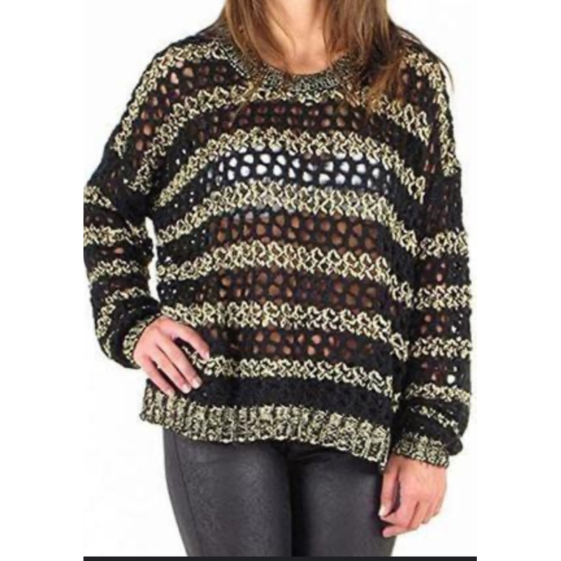 Preloved Sweater Guess Black gold