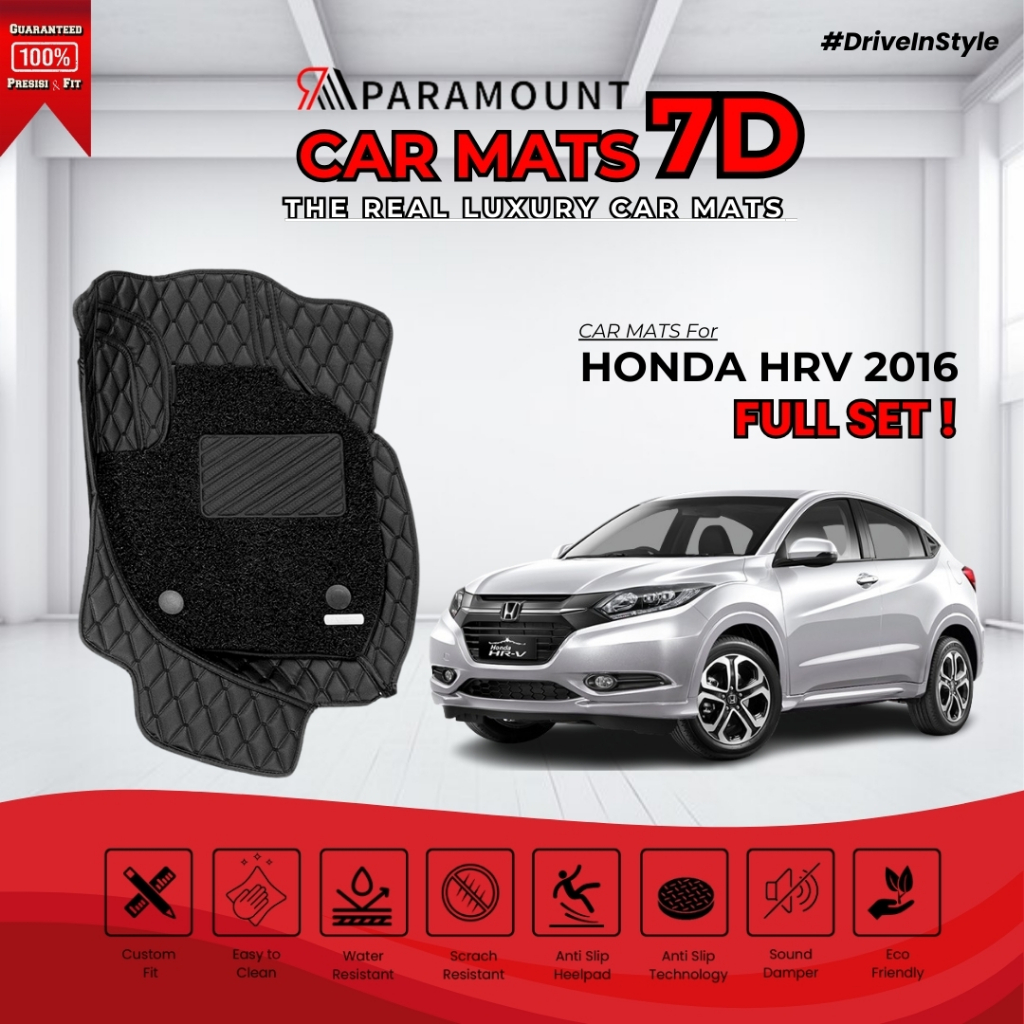 Karpet Mobil 7D HONDA HRV 2016 / Paramount CAR MATS 7D HONDA HRV 2016