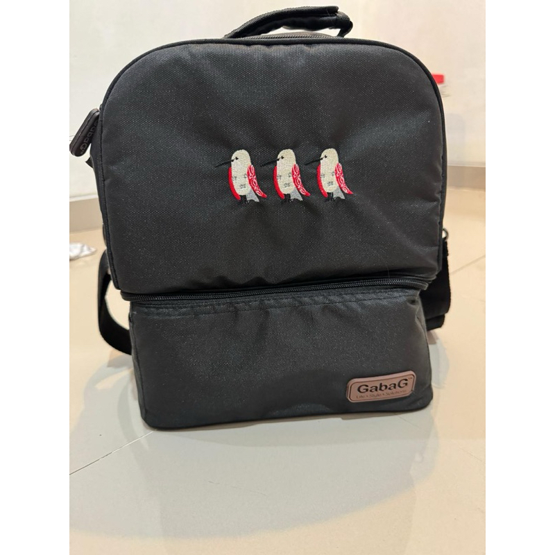 Preloved GabaG Tas Asi - Cooler Bag - Backpack Sling Double Compartment | Tas Bekal | tas bayi | Dia