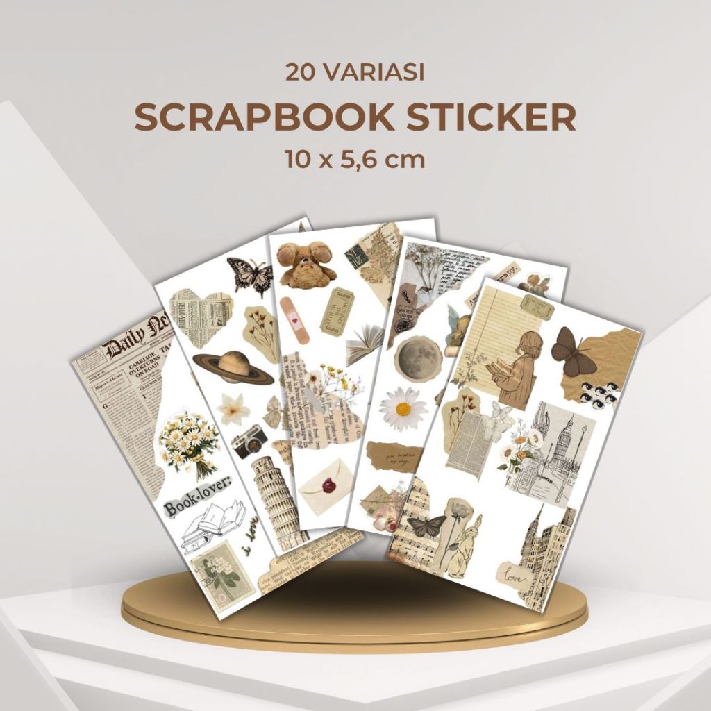 

Stiker Scrapbook Aesthetic Cute Series Sticker Aesthetic Deco Planner Album Scrapbook Journal Freebies Notes DIY Sticker Size 10 x 5,6 cm