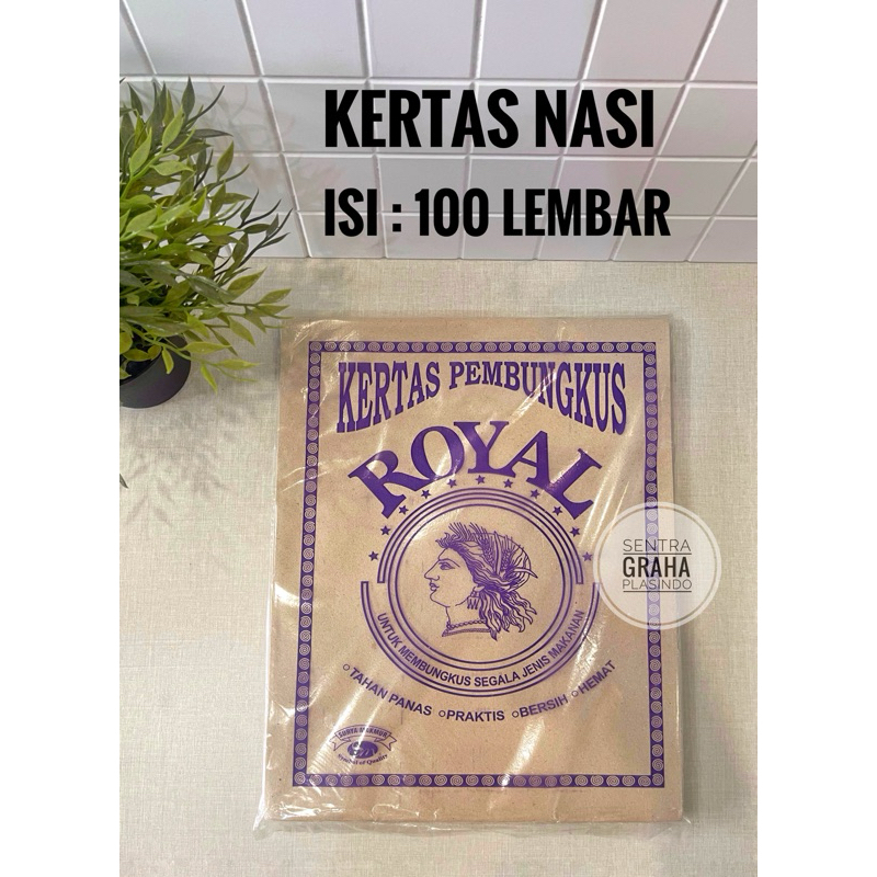 Kertas Nasi Murah Royal (Isi 100 Lembar)
