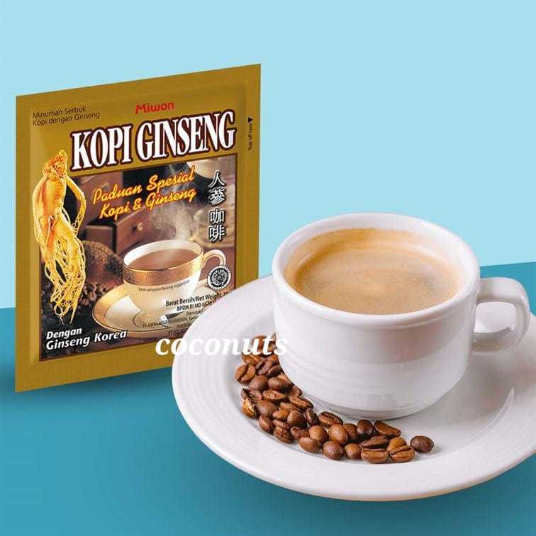 

Miwon Kopi Ginseng / Kopi Ginseng Penambah Stamina Isi 20 Sachet 20Gr Ginseng asal Korea