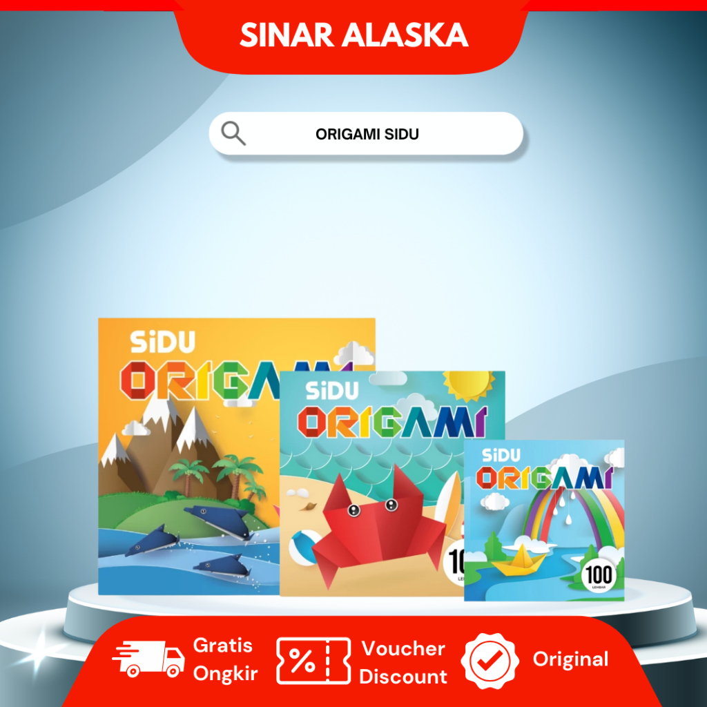 

Kertas Origami/ Kertas Lipat SIDU 100 Lembar