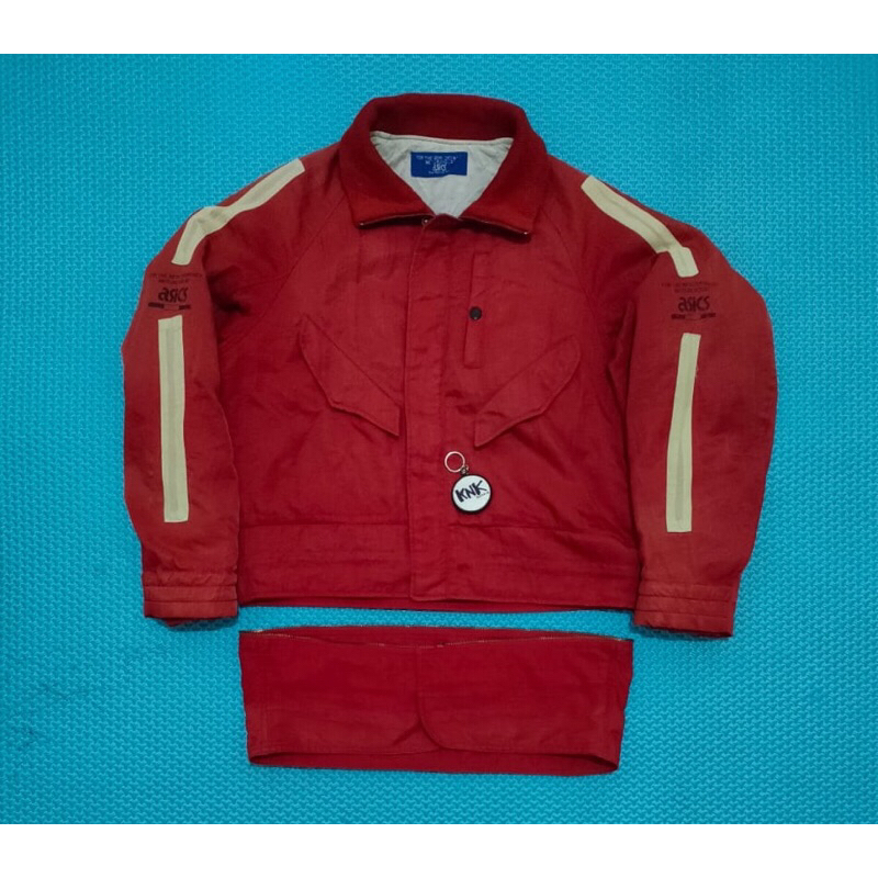 jaket vintage racing asics motorcyle