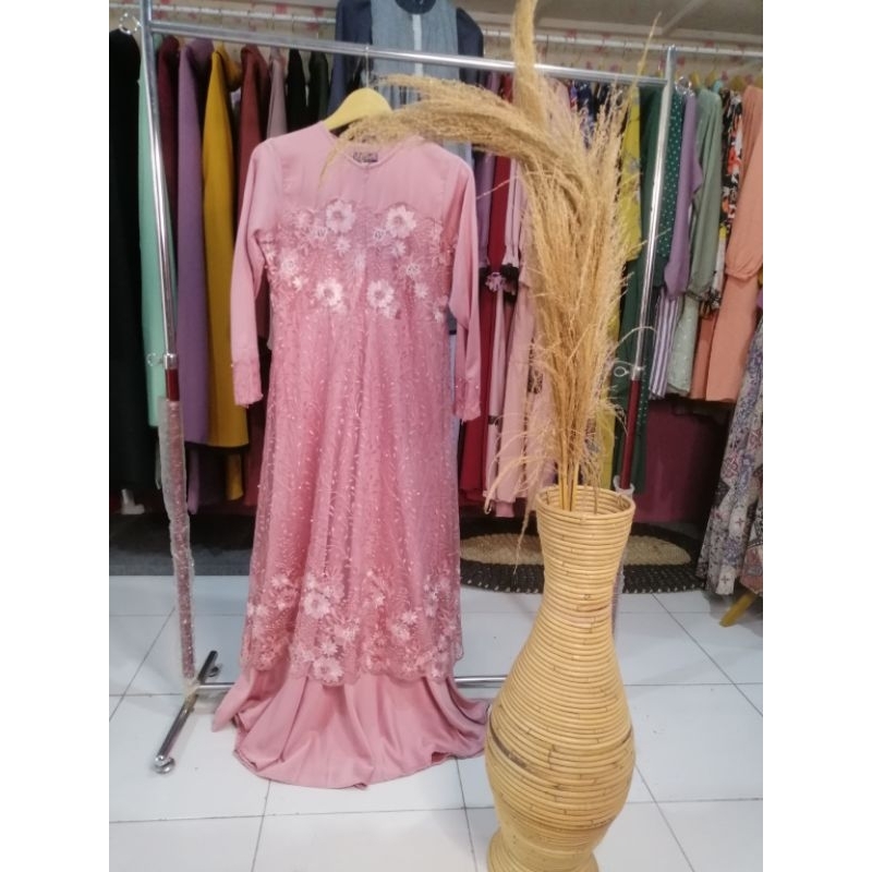 Zasya Gamis Brokat / baju pesta / gamis pesta / Dress kondangan / baju wisuda