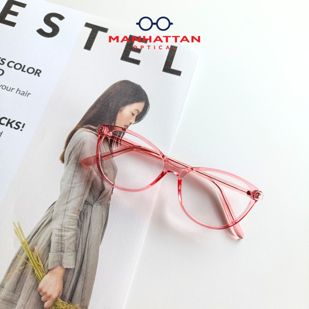 Manhattan Optical - Lily | Frame Kacamata Bulat Tipis Fashion Wanita Korean Style