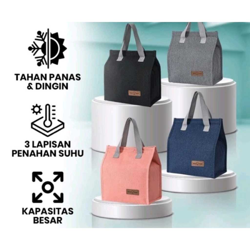 BONBOX Tas Bekal Makan Portable Tas Lunch Box Tahan Panas