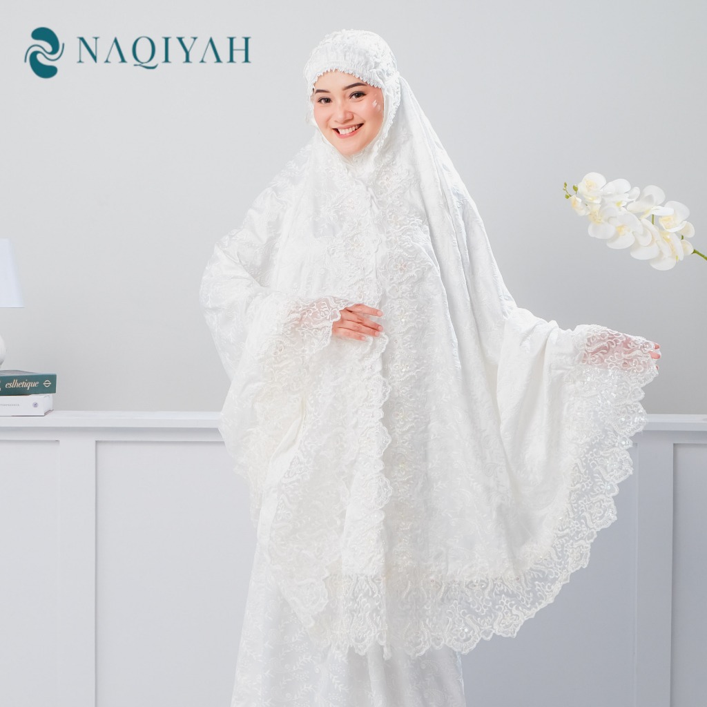 Naqiyah - Mukena Dewasa Mutiara KD Prada | Mukena Pengantin MIX Payet