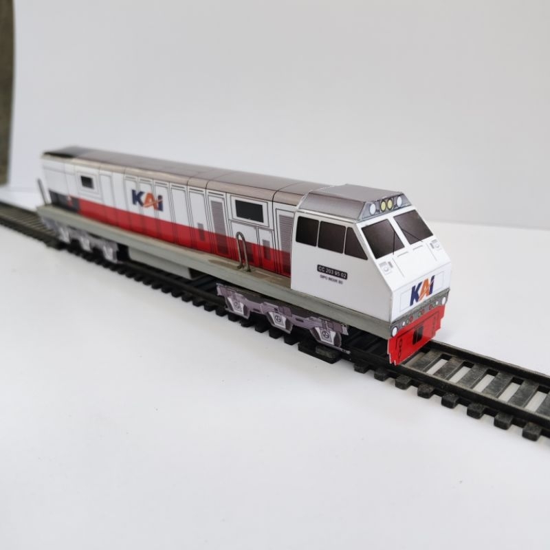 MINIATUR KERETA API INDONESIA - LOKOMOTIF CC 203 NEW LIVERY