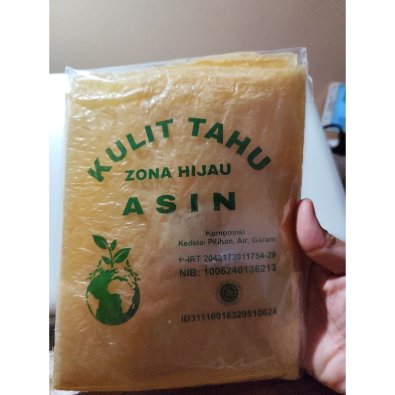 

Kulit Tahu uk 20*20/Asin/1 pack isi 30 lmbr