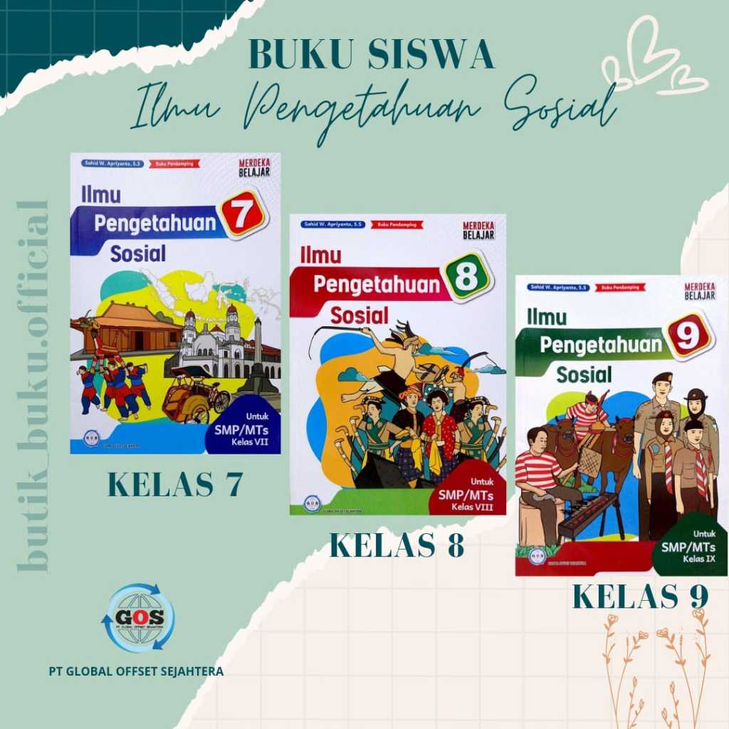 BUKU SISWA ILMU PENGETAHUAN SOSIAL (IPS) KELAS 7,8,9 KURIKULUM PENGGERAK-MERDEKA SMP/MTS (PENERBIT:G