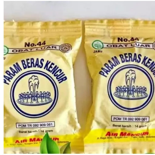 

Param beras kencur air mancur / pegel linu & keseleo ( harga 1 shaset )